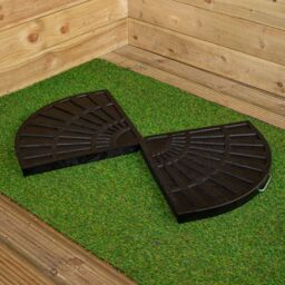 Samuel Alexander 2 Piece 14kg Black Hanging Banana Cantilever Garden Parasol Base Weights - thumbnail 4