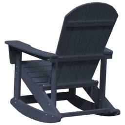 Berkfield Home Adirondack Rocking Chair Navy Blue 73.5x92x90 cm HDPE - thumbnail 6