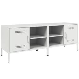Berkfield Home TV Cabinets 2 pcs White 68x39x50.5 cm Steel - thumbnail 1
