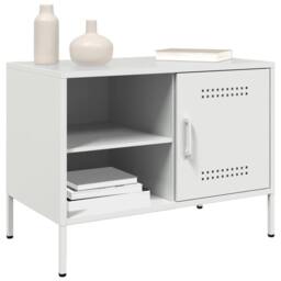 Berkfield Home TV Cabinets 2 pcs White 68x39x50.5 cm Steel - thumbnail 4