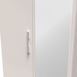 Ready Assembled 2 U Windsor Tall 2 Door Mirrored Wardrobe (Ready Assembled) in Taupe - thumbnail 4