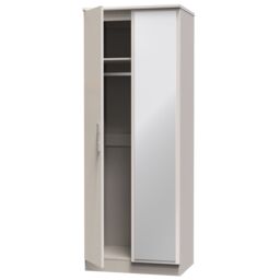 Ready Assembled 2 U Windsor Tall 2 Door Mirrored Wardrobe (Ready Assembled) in Taupe - thumbnail 5