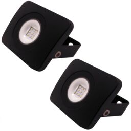 Loops PREMIUM 2x Slim Outdoor 10W LED Floodlight Bright Security IP65 Waterproof Light - thumbnail 1