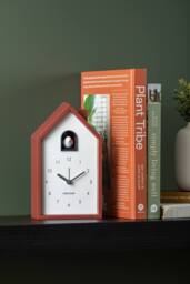 PRESENT TIME Karlsson Alarm Clock Modern Cuckoo - Red Ochre - thumbnail 2
