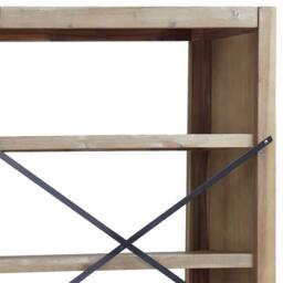 Berkfield Home 6-Tier Bookcase 80x30x170 cm Solid Wood Acacia in Brown - Size: 80 x 30 x 170 cm - thumbnail 6