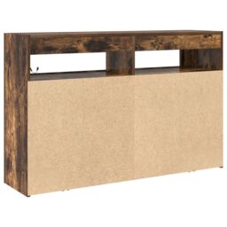 Berkfield Home Sideboard Smoked Oak Engineered Wood 116 x 30 x 75 cm in Brown - thumbnail 8