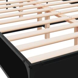 Berkfield Home Bed Frame without Mattress Black 120x200 cm - Size: Small Double - thumbnail 7