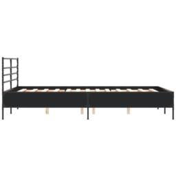 Berkfield Home Bed Frame without Mattress Black 120x200 cm - Size: Small Double - thumbnail 5