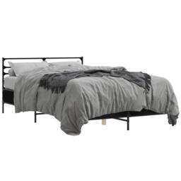 Berkfield Home Bed Frame without Mattress Black 120x200 cm - Size: Small Double - thumbnail 1