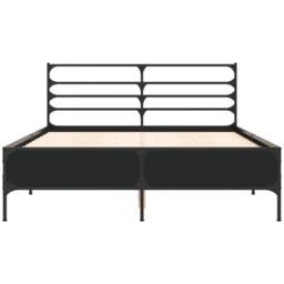 Berkfield Home Bed Frame without Mattress Black 120x200 cm - Size: Small Double - thumbnail 4
