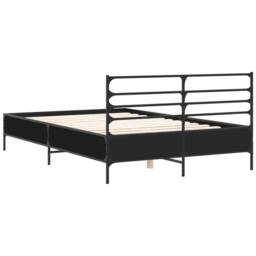 Berkfield Home Bed Frame without Mattress Black 120x200 cm - Size: Small Double - thumbnail 6