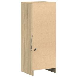 Berkfield Home Sideboard with LED Sonoma Oak 38x34x100 cm Engineered Wood in Light Tan - Size: 38 x 34 x 100 cm - thumbnail 8