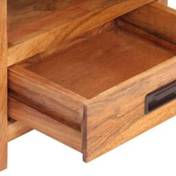 Berkfield Home Beautiful Bedside Table 40x30x60 cm Solid Acacia Wood Honey Finish in Brown - Size: 40 x 30 x 60 cm - thumbnail 7