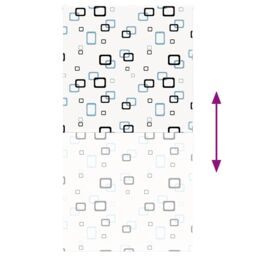 Berkfield Home Shower Roller Blind 120x240 cm Fabric Width 116 cm in White - thumbnail 5