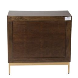 Jaipur Furniture Ltd Zaine Carving Small Sideboard - Mango Wood - L40 x W80 x H76 cm - Dark Finish - Assembly Required in Brown - thumbnail 6