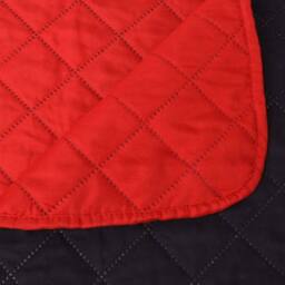 Berkfield Home Decorative Double-sided Quilted Bedspread Red & Black 220x240 cm - thumbnail 5