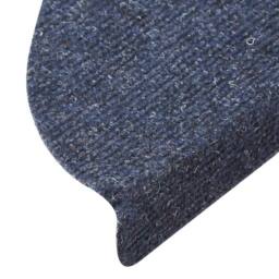 Berkfield Home Self-adhesive Stair Mats 10 pcs Blue 56x17x3 cm Needle Punch - Size: Medium - thumbnail 6