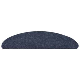 Berkfield Home Self-adhesive Stair Mats 10 pcs Blue 56x17x3 cm Needle Punch - Size: Medium - thumbnail 1