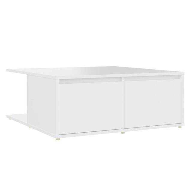 Berkfield Home Coffee Table White 80x80x31 cm Engineered Wood - Size: 80 x 80 x 31 cm - image 1