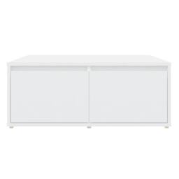 Berkfield Home Coffee Table White 80x80x31 cm Engineered Wood - Size: 80 x 80 x 31 cm - thumbnail 4