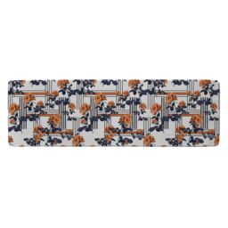Benjamin Tate Design Geometric Lines & Flowers Runner Rug in Natural - Size: 67 cm x 230 cm - thumbnail 1
