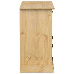 Berkfield Home Sideboard Corona 112x40x75 cm Solid Wood Pine in Light Brown - Size: 112 x 40 x 75 cm - thumbnail 5