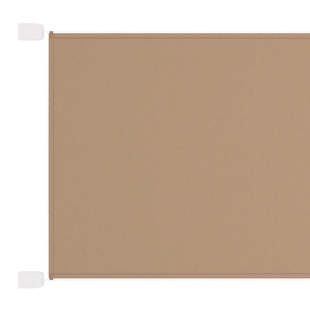 Berkfield Home Vertical Awning Taupe 140x800 cm Oxford Fabric in Beige - image 1