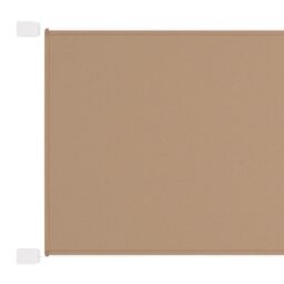 Berkfield Home Vertical Awning Taupe 140x800 cm Oxford Fabric in Beige - thumbnail 1