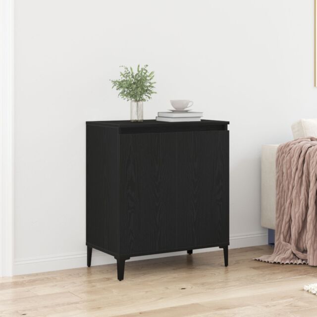 Berkfield Home Sideboard Black Oak 60x35x70 cm Engineered Wood - Size: 60 x 35 x 70 cm - image 1