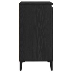 Berkfield Home Sideboard Black Oak 60x35x70 cm Engineered Wood - Size: 60 x 35 x 70 cm - thumbnail 8