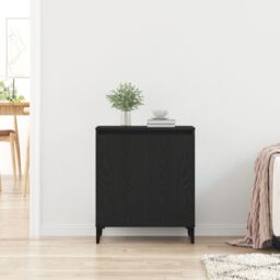 Berkfield Home Sideboard Black Oak 60x35x70 cm Engineered Wood - Size: 60 x 35 x 70 cm - thumbnail 4