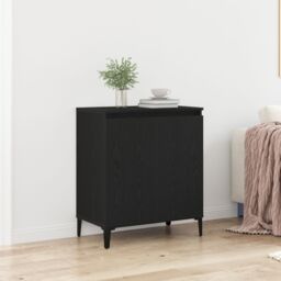 Berkfield Home Sideboard Black Oak 60x35x70 cm Engineered Wood - Size: 60 x 35 x 70 cm - thumbnail 1