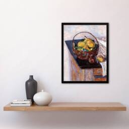 Artery8 Still Life The Basket of Fruit Bonnard Framed Wall Art Print - Size: A3 - thumbnail 2