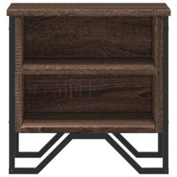 Berkfield Home Bedside Cabinet Brown Oak 40x30x40 cm Engineered Wood - Size: 40 x 30 x 40 cm - thumbnail 5
