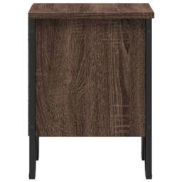 Berkfield Home Bedside Cabinet Brown Oak 40x30x40 cm Engineered Wood - Size: 40 x 30 x 40 cm - thumbnail 6