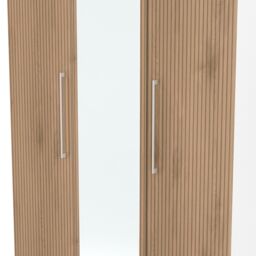 Ready Assembled 2 U Gloucester Tall Triple Mirror Wardrobe (Ready Assembled) in White - thumbnail 5