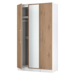 Ready Assembled 2 U Gloucester Tall Triple Mirror Wardrobe (Ready Assembled) in White - thumbnail 6