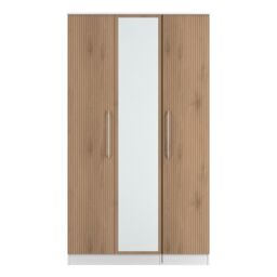 Ready Assembled 2 U Gloucester Tall Triple Mirror Wardrobe (Ready Assembled) in White - thumbnail 2