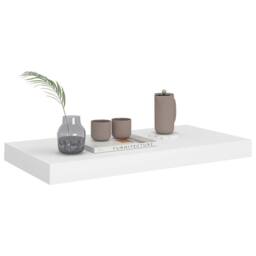 Berkfield Home Durable Floating Wall Shelves 4 pcs White 50x23x3.8 cm MDF - thumbnail 1