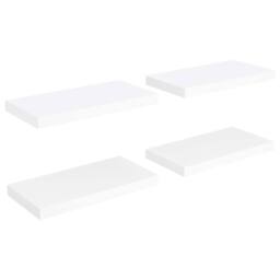 Berkfield Home Durable Floating Wall Shelves 4 pcs White 50x23x3.8 cm MDF - thumbnail 3