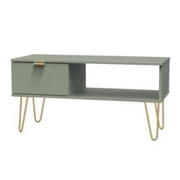 Ready Assembled 2 U Fuji 1 Drawer Coffee Table (Ready Assembled) in Pale Green - thumbnail 3