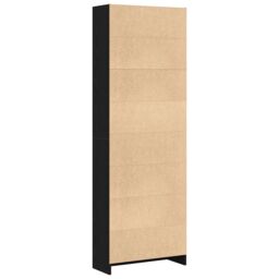 Berkfield Home Black Oak Bookshelf - 60x24x176 cm, Made from Engineered Wood - Size: 60 x 24 x 176 cm - thumbnail 7
