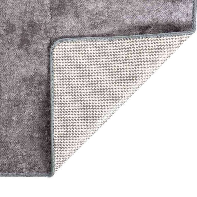 Berkfield Home Rug Washable 160x230 cm Grey Anti Slip - Size: 100 cm diameter - image 1