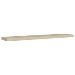 Berkfield Home Floating Wall Shelf Oak 120x23.5x3.8 cm MDF in Light Tan - thumbnail 1