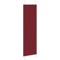 Berkfield Home Pleated Blind Bordeaux Red 65x200 cm Fabric Width 64.4 cm Polyester - thumbnail 3