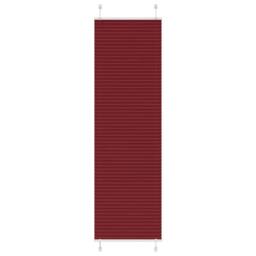 Berkfield Home Pleated Blind Bordeaux Red 65x200 cm Fabric Width 64.4 cm Polyester - thumbnail 2