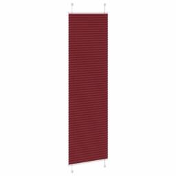 Berkfield Home Pleated Blind Bordeaux Red 65x200 cm Fabric Width 64.4 cm Polyester - thumbnail 4