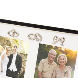 Happy Homewares 50th Anniversary & Wedding Frame with Silver & Black Icons - thumbnail 4
