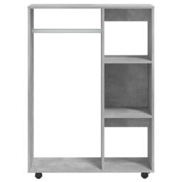 Berkfield Home Wardrobe Concrete Grey 80x40x110 cm Engineered Wood - Size: 80 x 40 x 110 cm - thumbnail 5
