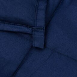 Berkfield Home Weighted Blanket Blue 220x240 cm King 11 kg Fabric - thumbnail 5